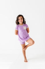 Load image into Gallery viewer, Pixie Purple | Mini Dress + Biker Shorts RIB Set