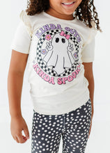 Load image into Gallery viewer, KINA CUTE KINDA SPOOKY | Ruffle Graphic Tee (Cream)