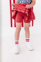 Load image into Gallery viewer, Red RIBBED | Skort