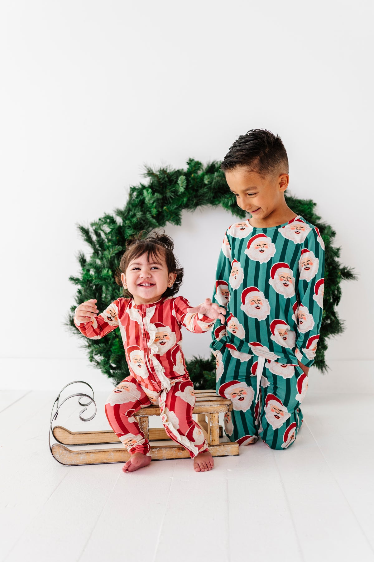 RED Santa Stripes | ONE-Piece ZIP