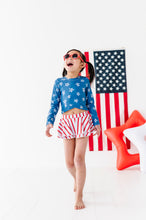 Load image into Gallery viewer, Stars + Stripes | Skirted Rashguard TWO-PIECE