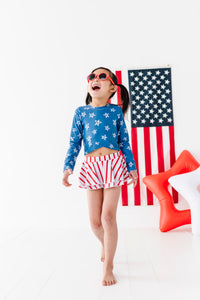 Stars + Stripes | Skirted Rashguard TWO-PIECE