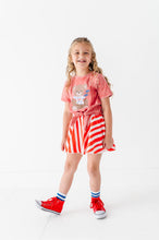 Load image into Gallery viewer, RED Spangled Stripes | SKORT