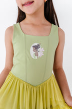 Tiana (KIDS) | Pistachio Mesh DRESS