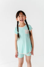 Load image into Gallery viewer, Ocean | Mini Dress + Biker Shorts RIB Set