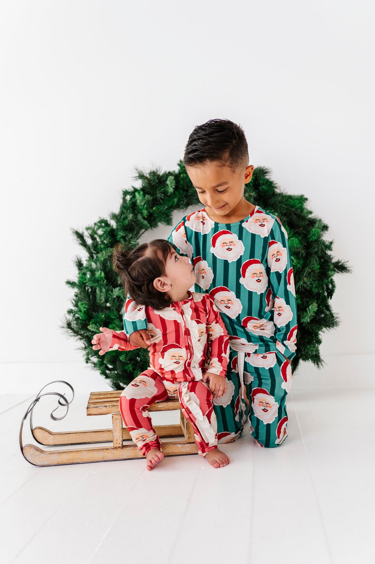 RED Santa Stripes | ONE-Piece ZIP