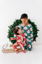 Load image into Gallery viewer, RED Santa Stripes | ONE-Piece ZIP