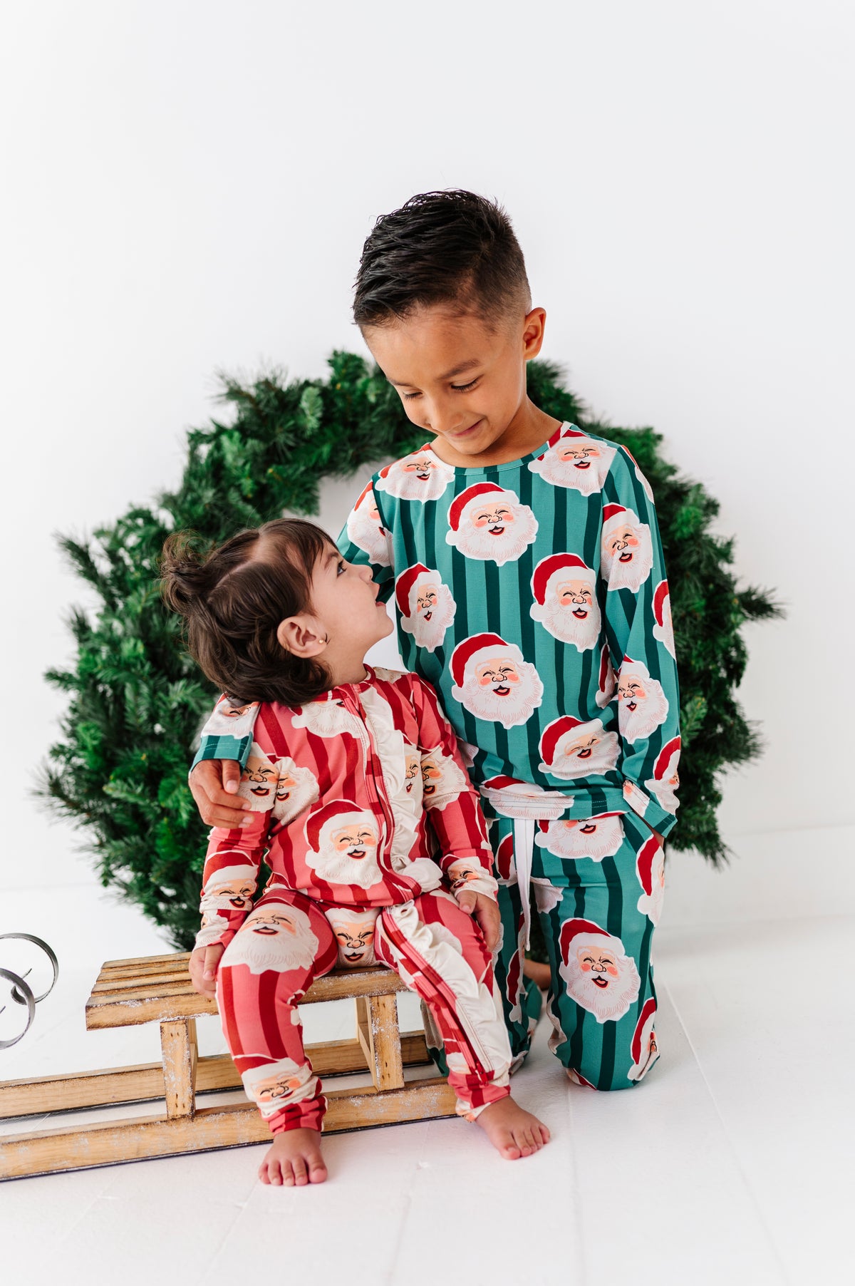 RED Santa Stripes | ONE-Piece ZIP