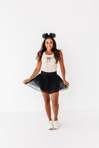 Pumpkin Bow TAN | ADULT TANK