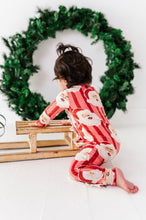 Load image into Gallery viewer, RED Santa Stripes | ONE-Piece ZIP