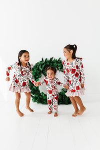 HOLIDAY FLORAL | Zip-Up Romper