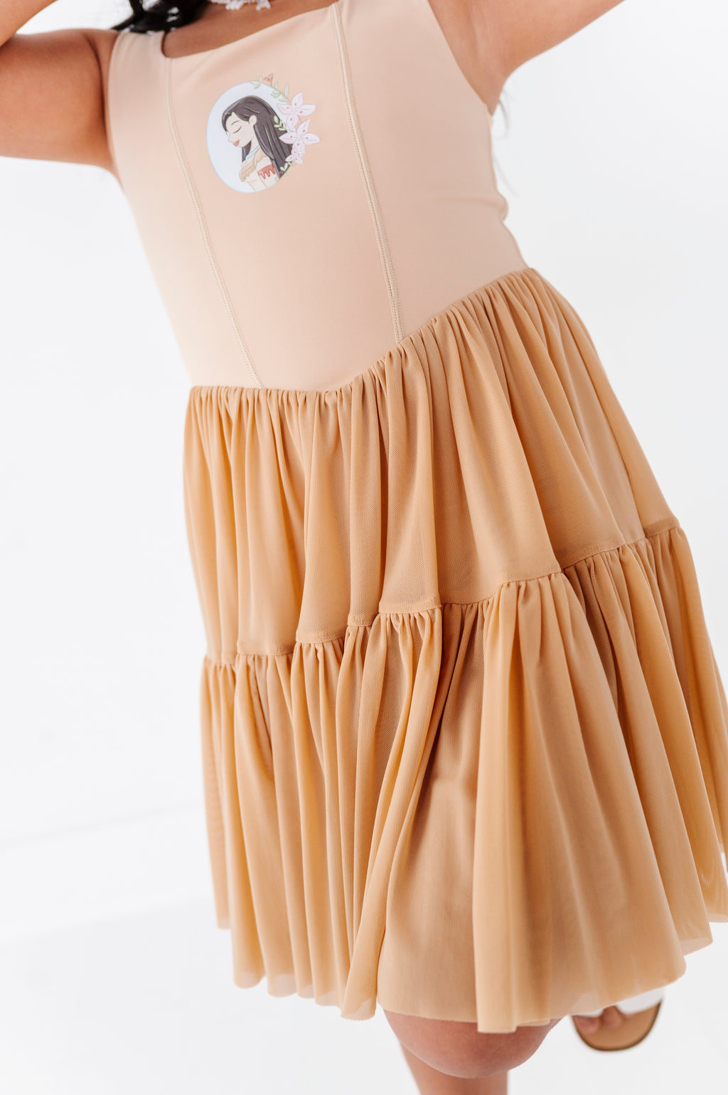 Pocahontas (KIDS) | Sand Mesh DRESS