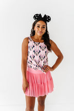 MINNIE Stripe (ADULT) | FRONT-TIE TANK