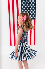 Load image into Gallery viewer, Navy Stripe Skort