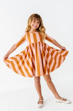 Load image into Gallery viewer, Maple Sugar Stripe | Twirl Dress