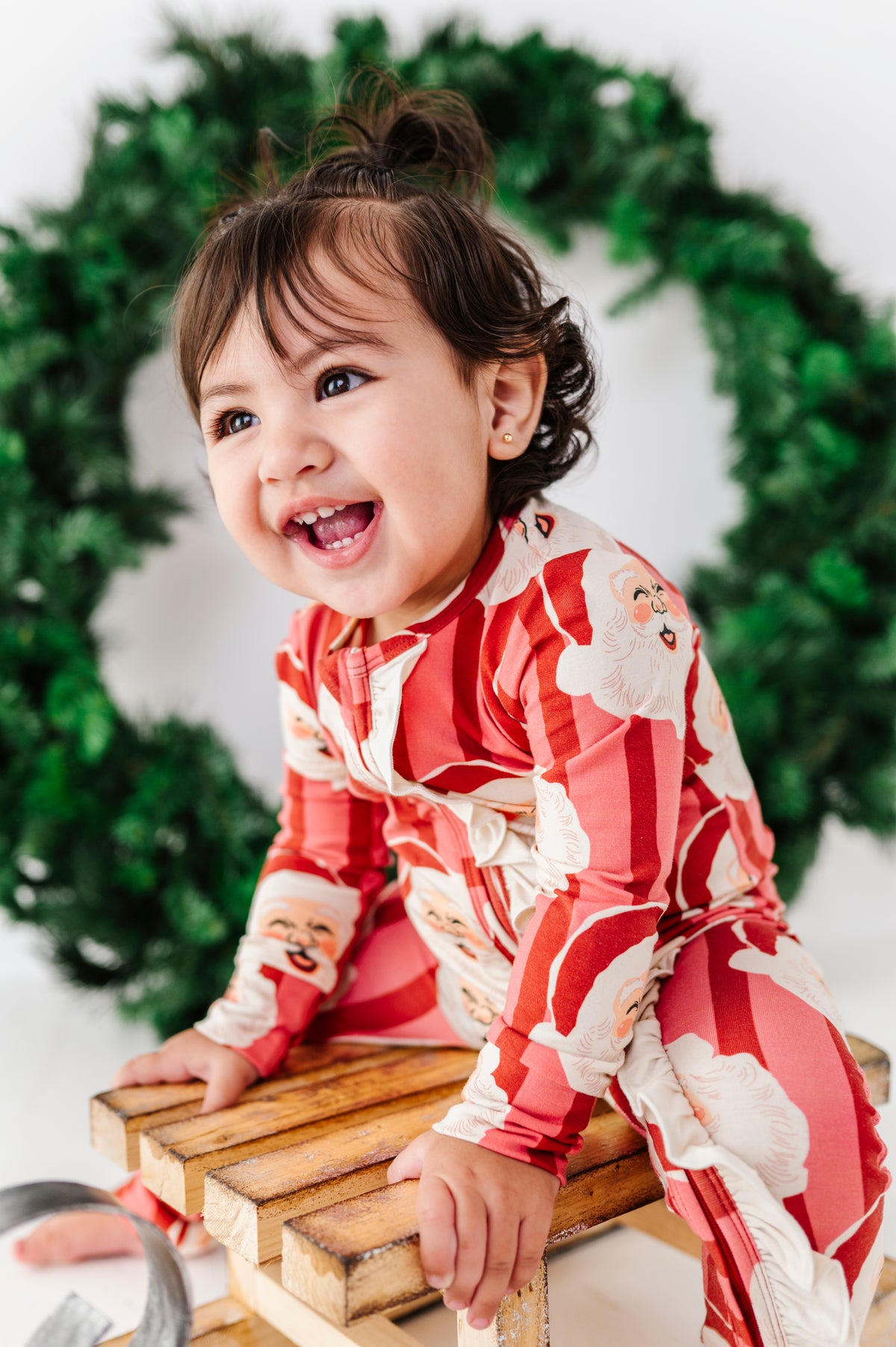 RED Santa Stripes | ONE-Piece ZIP