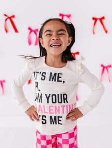 It’s Me, Valentine | Cream Ruffle Long Sleeve