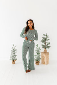 Green Stripes | Women’s PJ PANTS
