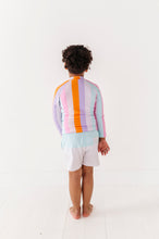 Load image into Gallery viewer, Summer Stripes: RASHGUARD ZIP-UP *SHIRT ONLY!*