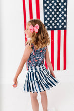 Load image into Gallery viewer, Navy Stripe Skort