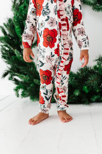 HOLIDAY FLORAL | Zip-Up Romper