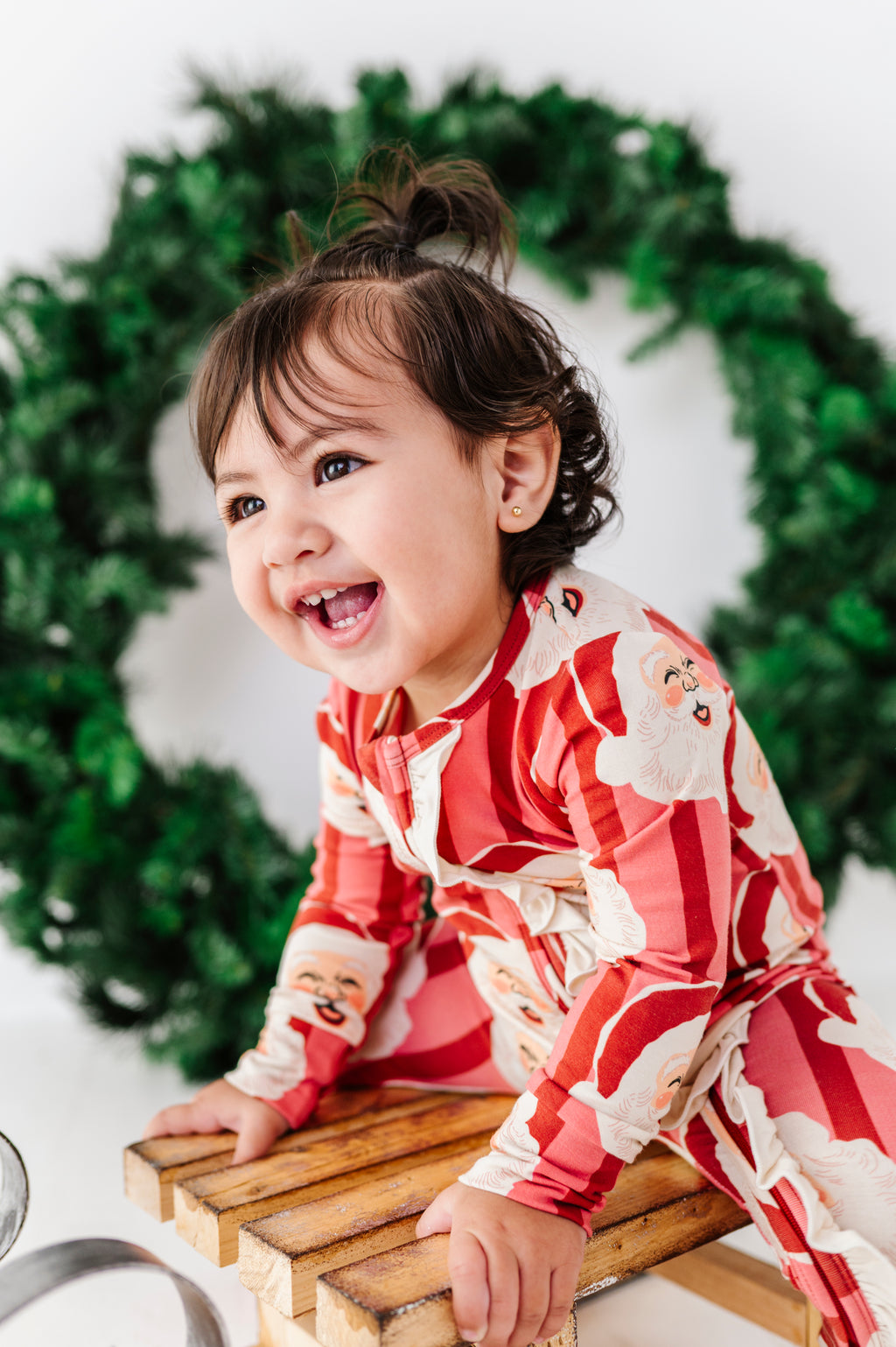 RED Santa Stripes | ONE-Piece ZIP