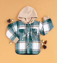 Load image into Gallery viewer, OLIVE | FLANNEL SHACKET