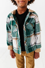 Load image into Gallery viewer, OLIVE | FLANNEL SHACKET