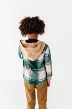 Load image into Gallery viewer, OLIVE | FLANNEL SHACKET