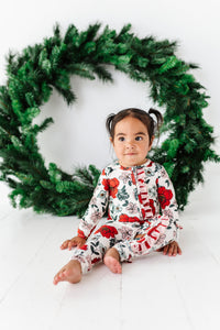 HOLIDAY FLORAL | Zip-Up Romper