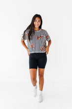 Load image into Gallery viewer, Striped Mickey Pumpkin | ADULT Boxy Crop
