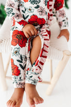 Load image into Gallery viewer, HOLIDAY FLORAL | Zip-Up Romper