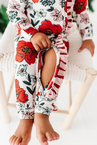 HOLIDAY FLORAL | Zip-Up Romper