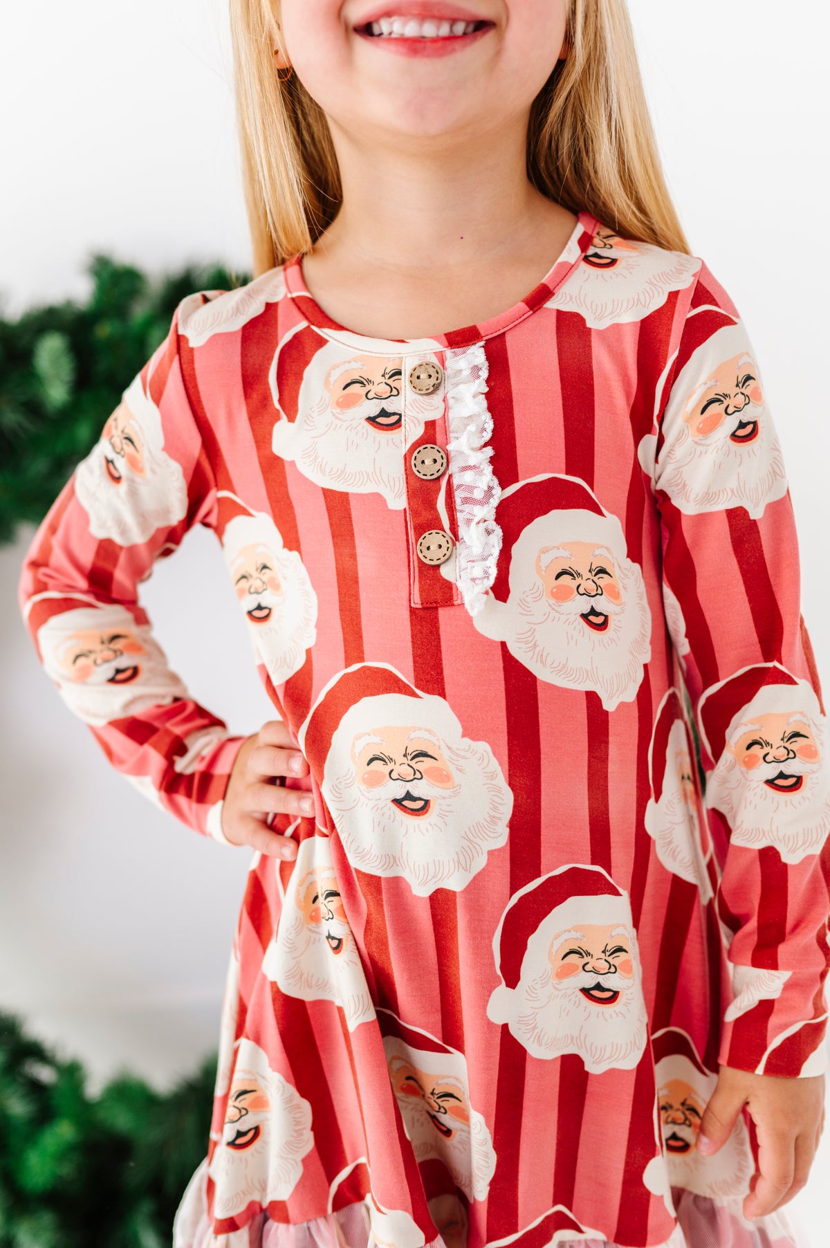 RED Santa Stripes | DRESS (with shorts!)