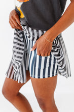 Load image into Gallery viewer, Midnight Stripes | (ADULT) MESH SKORT