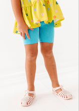 Load image into Gallery viewer, Capri Blue | RIBBED BIKER SHORTS