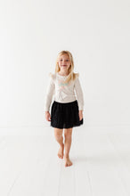 Load image into Gallery viewer, Lucky Pendant Flag| Cream Ruffle Long Sleeve