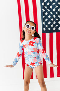 Freedom Floral | 1/4th Rashguard TWO-PIECE