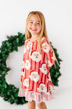 RED Santa Stripes | DRESS (with shorts!)