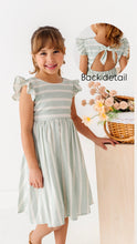 Load image into Gallery viewer, Mint Bay Stripes | TIE-BACK DRESS