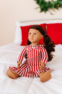 Red Stripes | DOLL DRESS