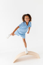 Coastal Blue | BOYS TERRY CHECK SET