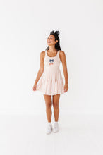 Load image into Gallery viewer, Pumpkin Bow TAN | (ADULT) Mesh DRESS