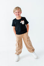 Load image into Gallery viewer, Monochrome Santa Mickey | KIDS BLACK TEE