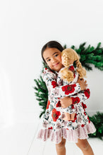 Load image into Gallery viewer, HOLIDAY FLORAL | DOLL DRESS