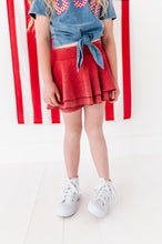 Load image into Gallery viewer, Red RIBBED | Skort