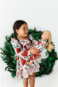 HOLIDAY FLORAL | DOLL DRESS