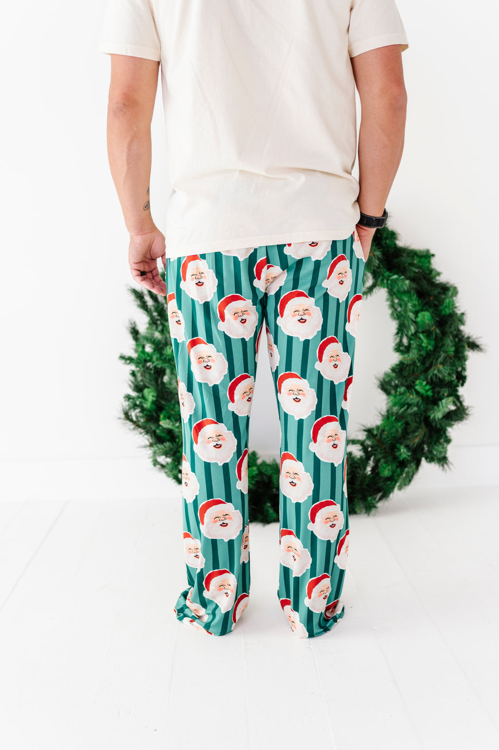 GREEN Santa Stripes | MEN'S Pants