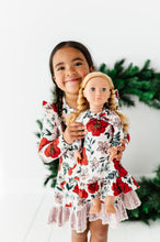 Load image into Gallery viewer, HOLIDAY FLORAL | DOLL DRESS