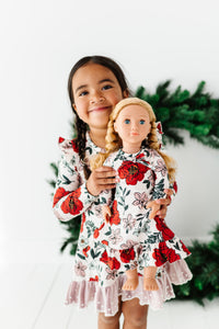 HOLIDAY FLORAL | DOLL DRESS